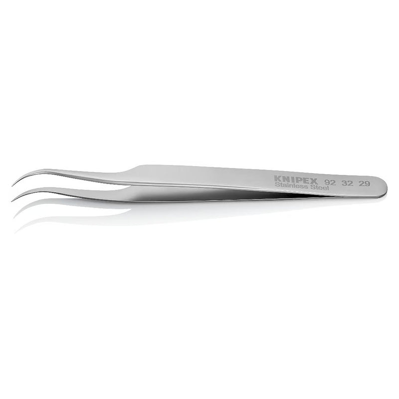 Nhíp gắp linh kiện điện tử dòng Universal, mũi siêu nhọn cong 35° KNIPEX 92 32 29 kích thước đầu mũi 0.25 x 0.3mm