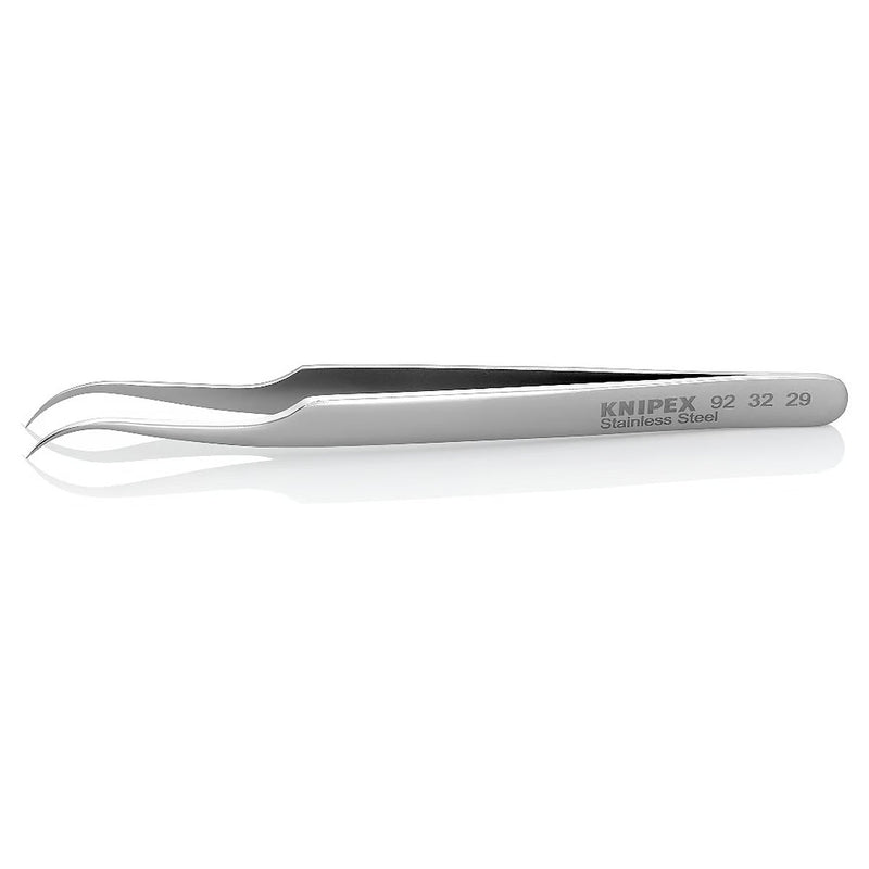 Nhíp gắp linh kiện điện tử dòng Universal, mũi siêu nhọn cong 35° KNIPEX 92 32 29 kích thước đầu mũi 0.25 x 0.3mm