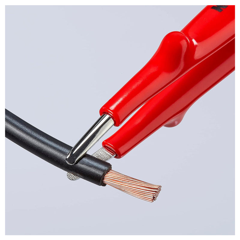 Nhíp gắp linh kiện điện tử KNIPEX 92 67 63 cách điện 1000V chiều dài 145mm, đầu nhíp bè 1.3mm, bề mặt có răng khía