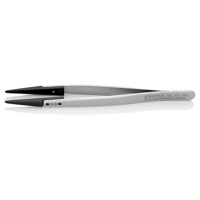 Nhíp gắp linh kiện điện tử, chống tĩnh điện, đầu nhíp thay thế được KNIPEX 92 81 04 kích thước đầu mũi 1.0 x 2.0mm