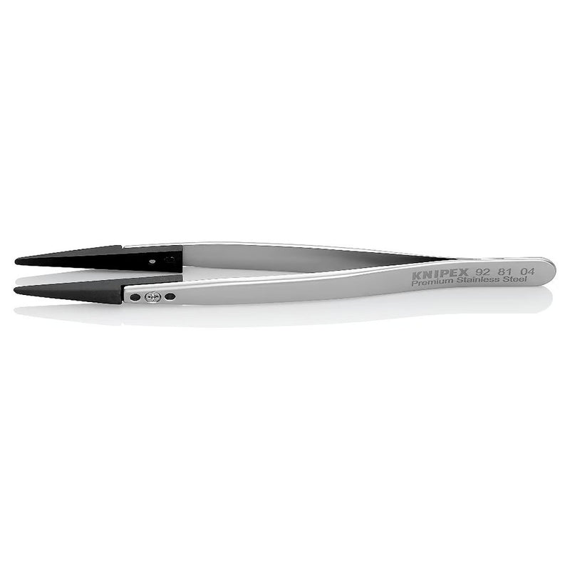Nhíp gắp linh kiện điện tử, chống tĩnh điện, đầu nhíp thay thế được KNIPEX 92 81 04 kích thước đầu mũi 1.0 x 2.0mm