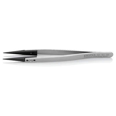 Nhíp gắp linh kiện điện tử, chống tĩnh điện, đầu nhíp thay thế được KNIPEX 92 81 05 kích thước đầu mũi 0.7 x 0.6mm