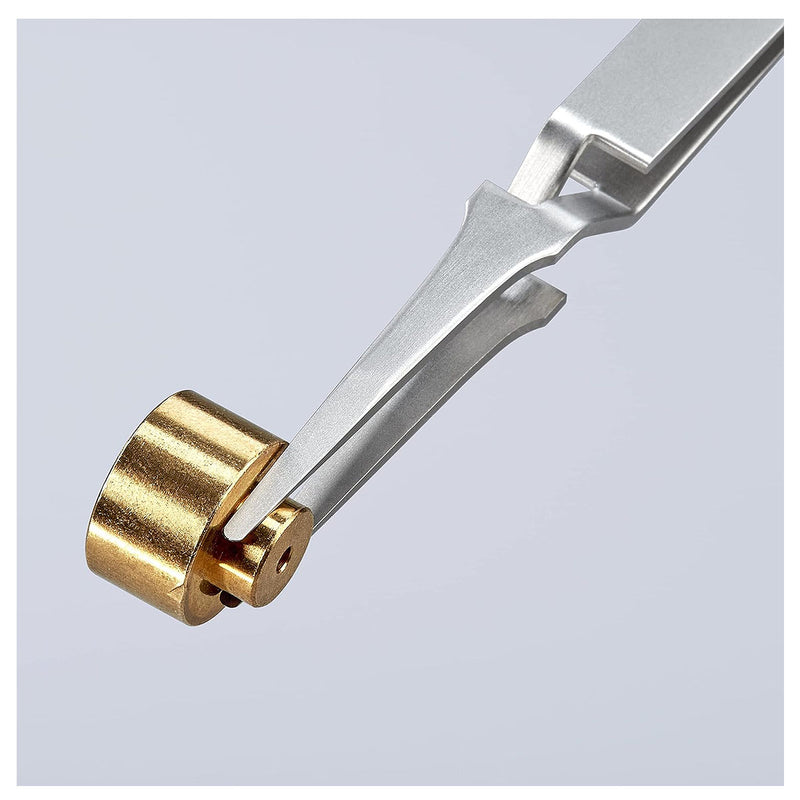 Nhíp gắp linh kiện điện tử, cơ chế kẹp tự động, mũi tròn bè KNIPEX 92 91 01 kích thước đầu mũi 0.13 x 1.9mm