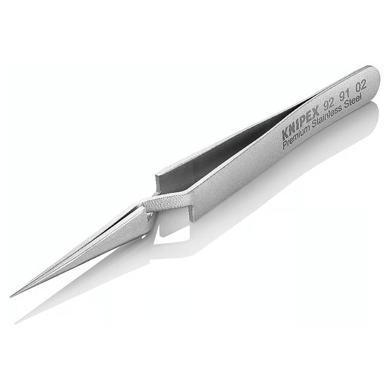Nhíp gắp linh kiện điện tử, cơ chế kẹp tự động, mũi siêu nhọn KNIPEX 92 91 02 kích thước đầu mũi 0.12 x 0.2mm
