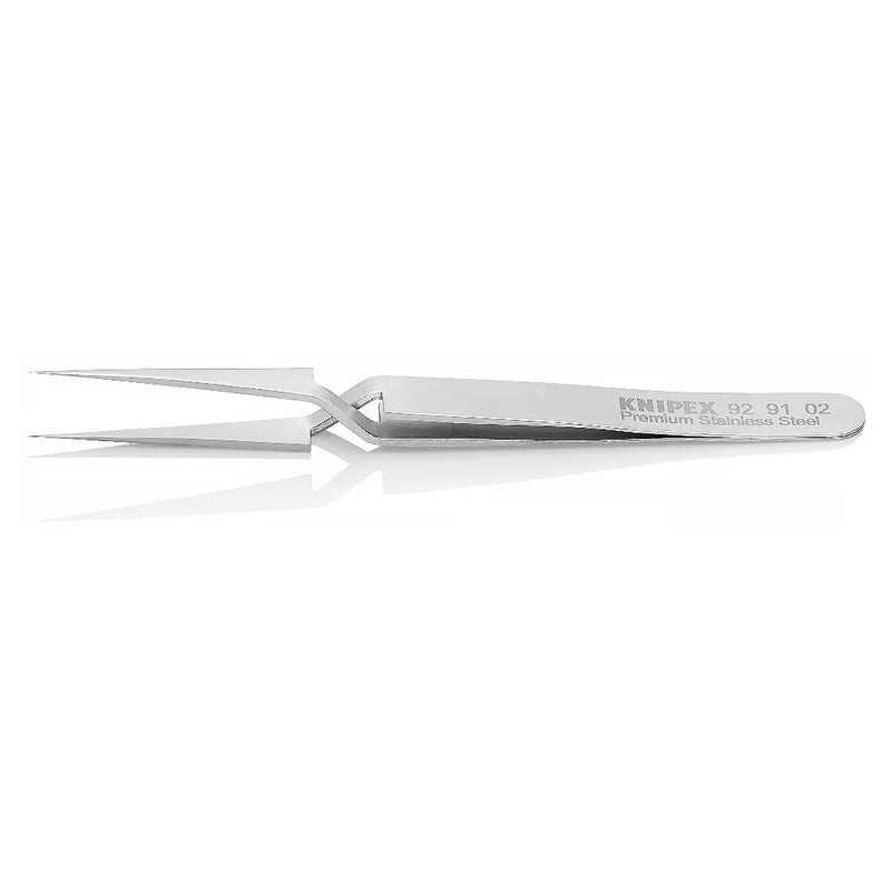 Nhíp gắp linh kiện điện tử, cơ chế kẹp tự động, mũi siêu nhọn KNIPEX 92 91 02 kích thước đầu mũi 0.12 x 0.2mm