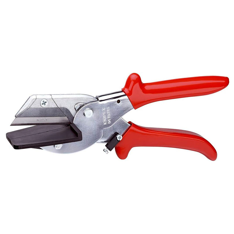 Kìm cắt nhựa, chuyên cắt cáp ruy băng KNIPEX 94 15 215 chiều dài 215mm, mạ Chrome, tay cầm bọc nhựa chống trượt