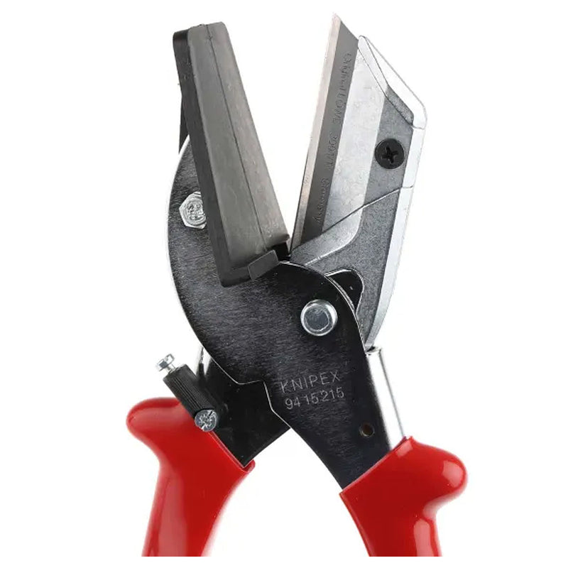 Kìm cắt nhựa, chuyên cắt cáp ruy băng KNIPEX 94 15 215 chiều dài 215mm, mạ Chrome, tay cầm bọc nhựa chống trượt