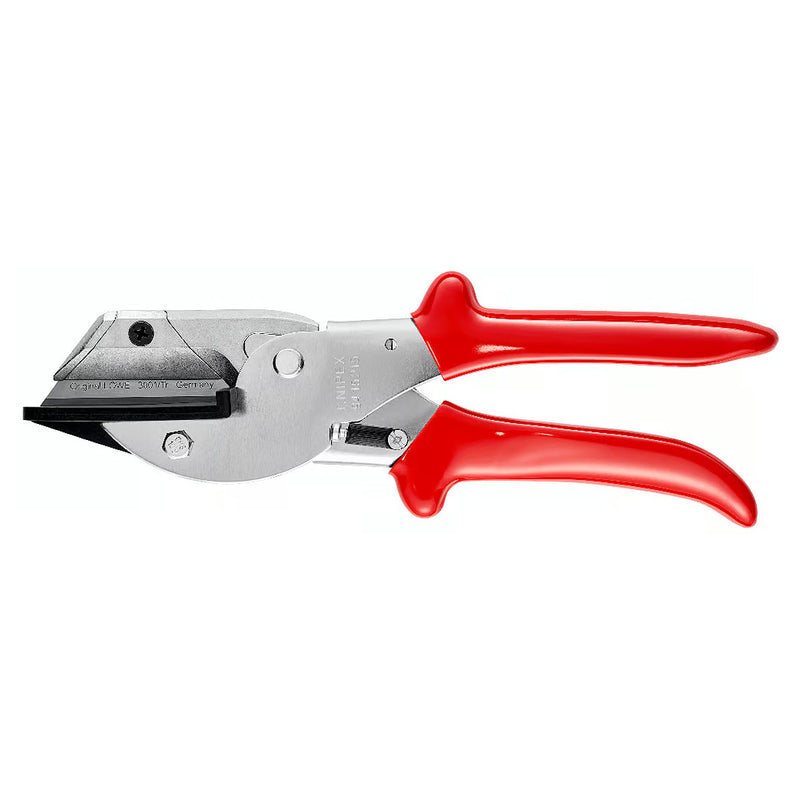 Kìm cắt nhựa, chuyên cắt cáp ruy băng KNIPEX 94 15 215 chiều dài 215mm, mạ Chrome, tay cầm bọc nhựa chống trượt