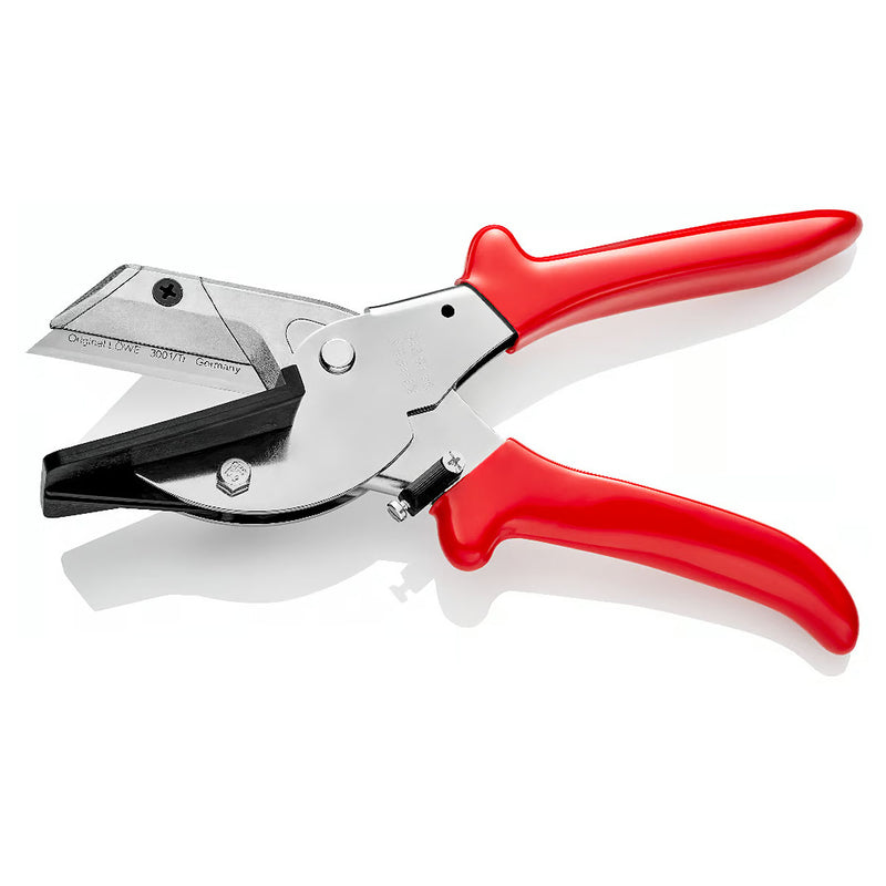 Kìm cắt nhựa, chuyên cắt cáp ruy băng KNIPEX 94 15 215 chiều dài 215mm, mạ Chrome, tay cầm bọc nhựa chống trượt
