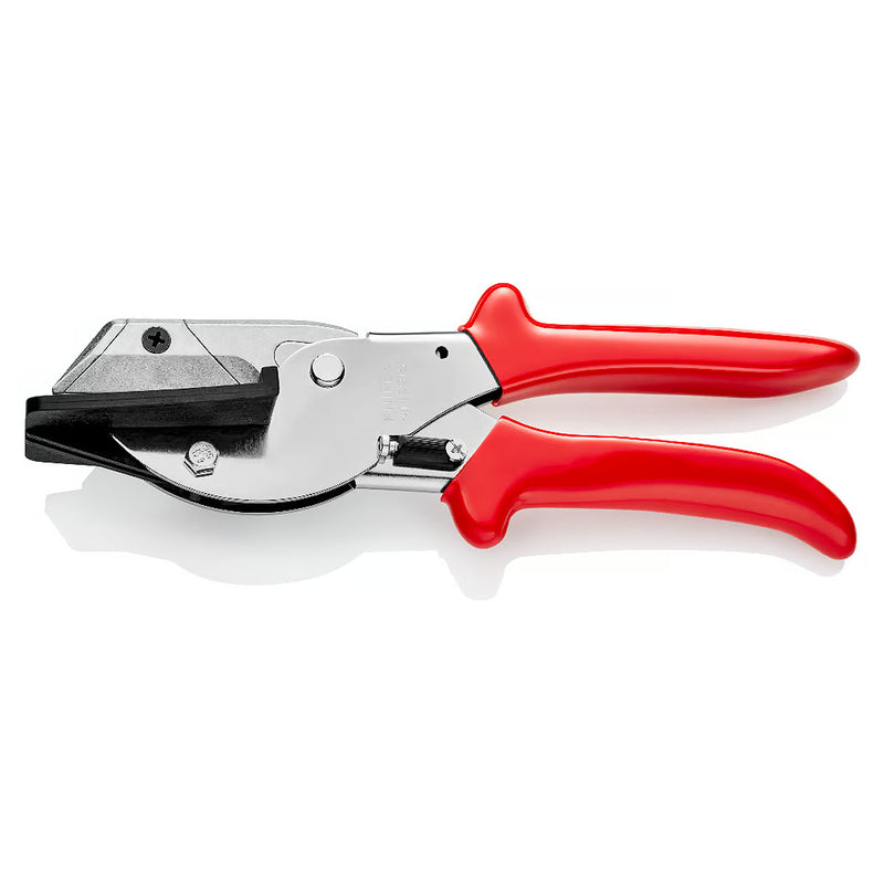 Kìm cắt nhựa, chuyên cắt cáp ruy băng KNIPEX 94 15 215 chiều dài 215mm, mạ Chrome, tay cầm bọc nhựa chống trượt