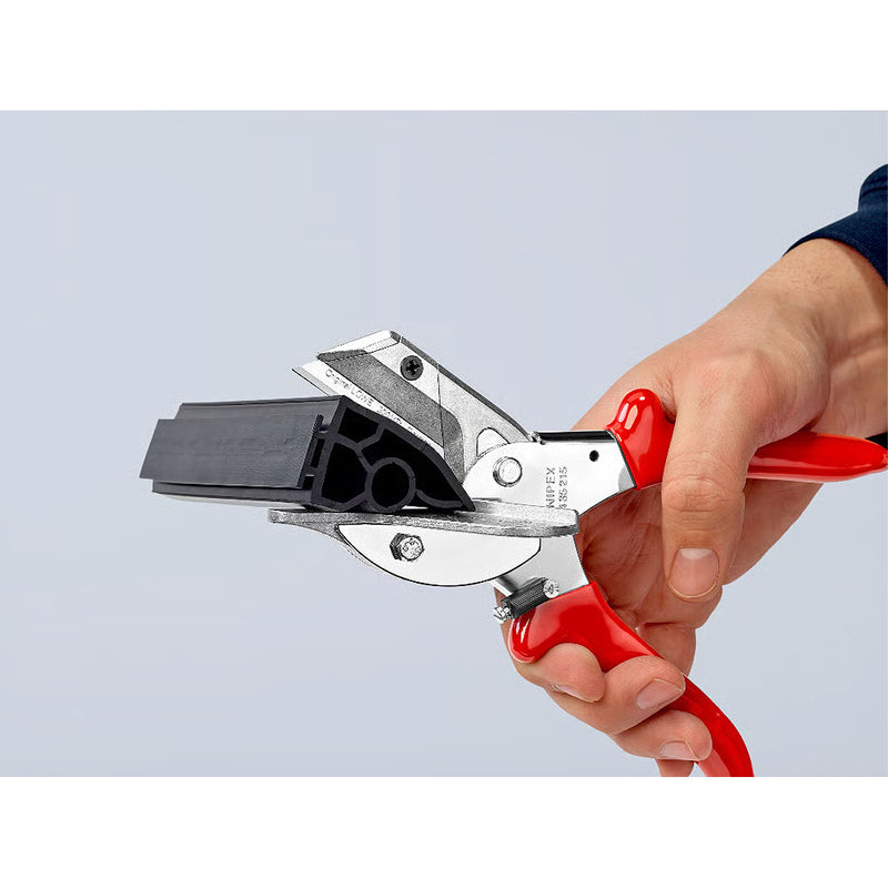 Kìm cắt nhựa và cao su KNIPEX 94 35 215 chiều dài 215mm, mạ Chrome, tay cầm bọc nhựa chống trượt