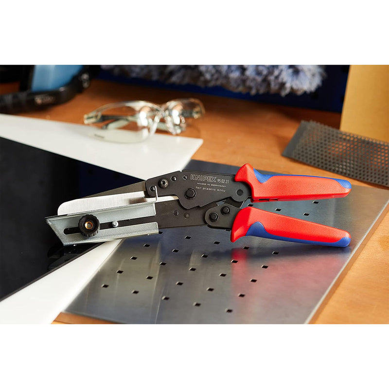 Kìm cắt nhựa, chuyên dùng cắt máng điện, nẹp điện KNIPEX 95 02 21 chiều dài 275mm, tay cầm bọc nhựa chống trượt