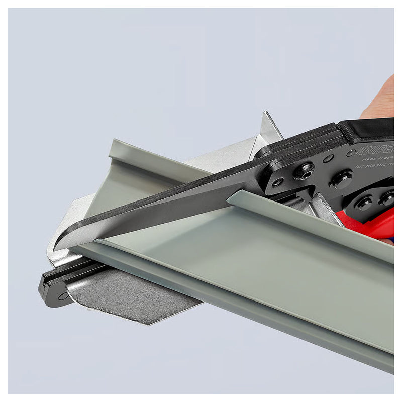 Kìm cắt nhựa, chuyên dùng cắt máng điện, nẹp điện KNIPEX 95 02 21 chiều dài 275mm, tay cầm bọc nhựa chống trượt