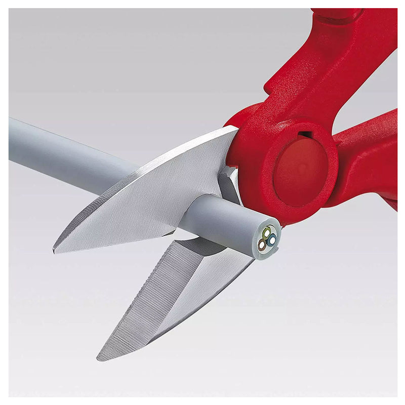 Kéo cắt, chuyên dùng cho thợ điện KNIPEX 95 05 155 SB chiều dài 155mm, tay cầm bọc nhựa chống trượt