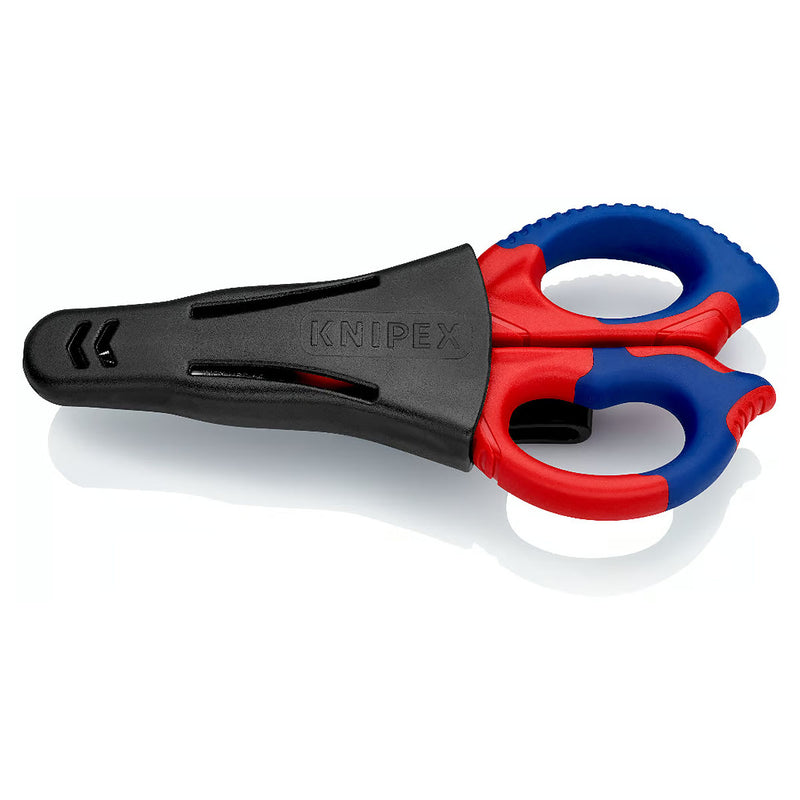 Kéo cắt, chuyên dùng cho thợ điện KNIPEX 95 05 155 SB chiều dài 155mm, tay cầm bọc nhựa chống trượt