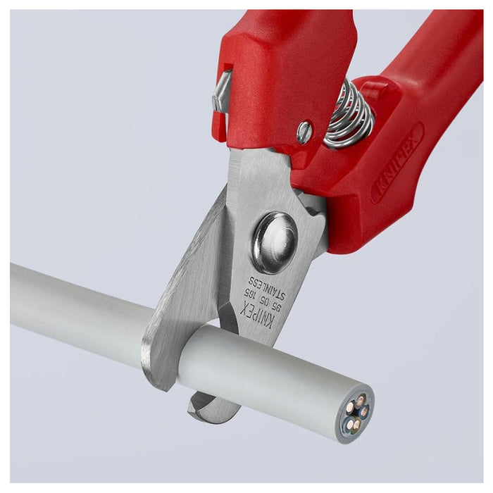 Kìm cắt cáp KNIPEX 95 05 165 chiều dài 165mm, tay cầm bọc nhựa cứng chống va đập