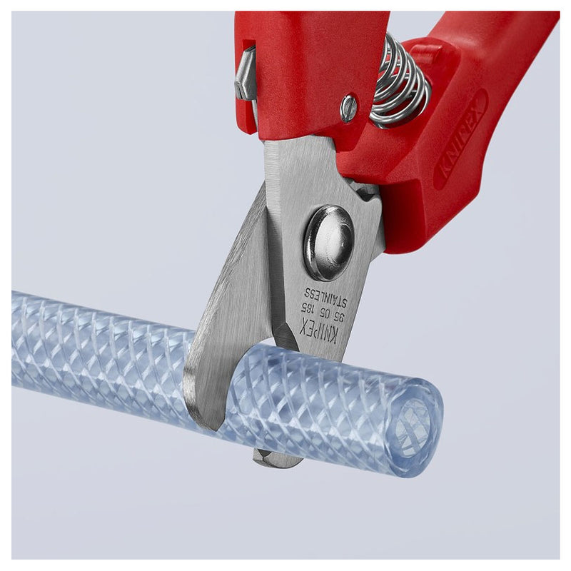 Kìm cắt cáp KNIPEX 95 05 165 chiều dài 165mm, tay cầm bọc nhựa cứng chống va đập