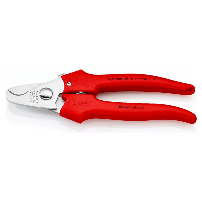 Kìm cắt cáp KNIPEX 95 05 165 chiều dài 165mm, tay cầm bọc nhựa cứng chống va đập
