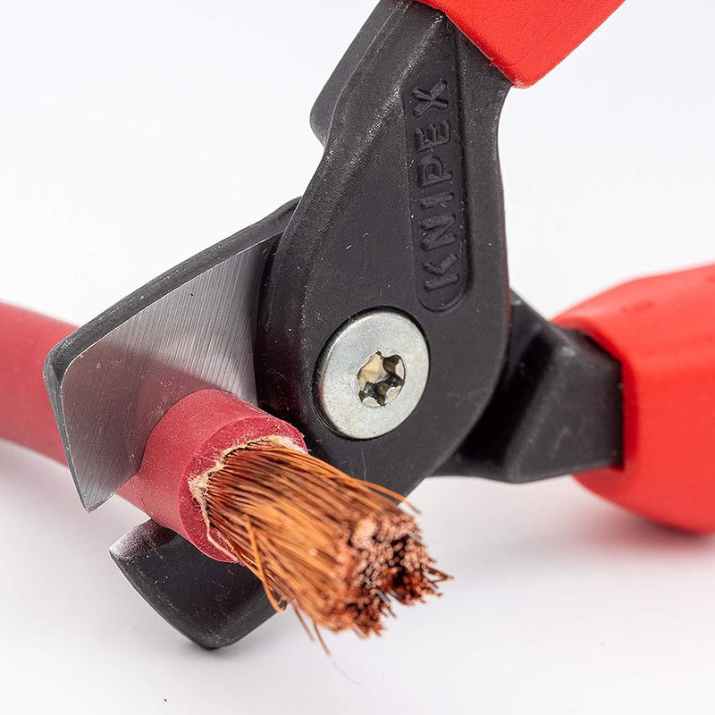 Kìm cắt cáp dòng StepCut KNIPEX 95 12 160 chiều dài 160mm, mạ đen nhám, tay cầm bọc nhựa chống trượt