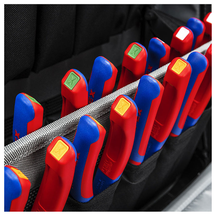 Kìm cắt cáp lưỡi kép KNIPEX 95 12 200 chiều dài 200mm, mạ đen nhám, tay cầm bọc nhựa chống trượt