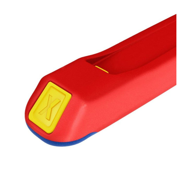 Kìm cắt cáp lưỡi kép dòng StepCut XL KNIPEX 95 12 225 chiều dài 225mm, mạ đen nhám, tay cầm bọc nhựa chống trượt