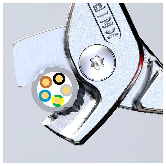 Kìm cắt cáp dòng StepCut KNIPEX 95 16 160 cách điện 1000V, chiều dài 160mm, mạ Chrome