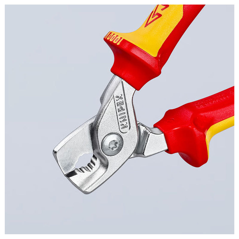 Kìm cắt cáp dòng StepCut KNIPEX 95 16 160 cách điện 1000V, chiều dài 160mm, mạ Chrome