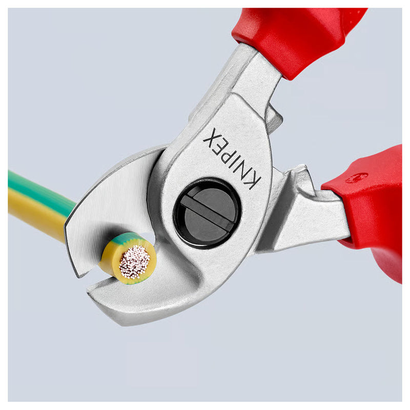 Kìm cắt cáp KNIPEX cách điện 1000V, chiều dài 165mm, mạ Chrome