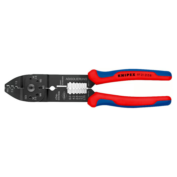 Kìm đa năng KNIPEX 97 21 215 B chiều dài 230mm, mạ đen nhám, tay cầm bọc nhựa chống trượt