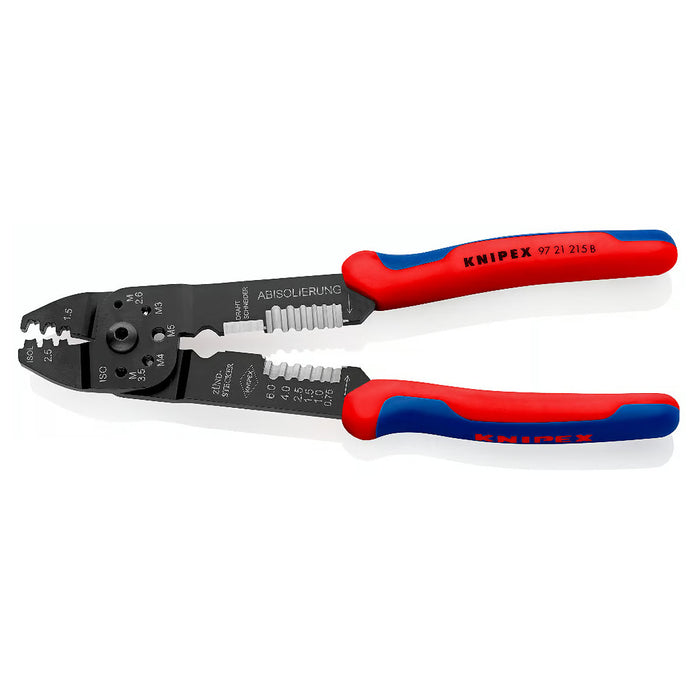 Kìm đa năng KNIPEX 97 21 215 B chiều dài 230mm, mạ đen nhám, tay cầm bọc nhựa chống trượt