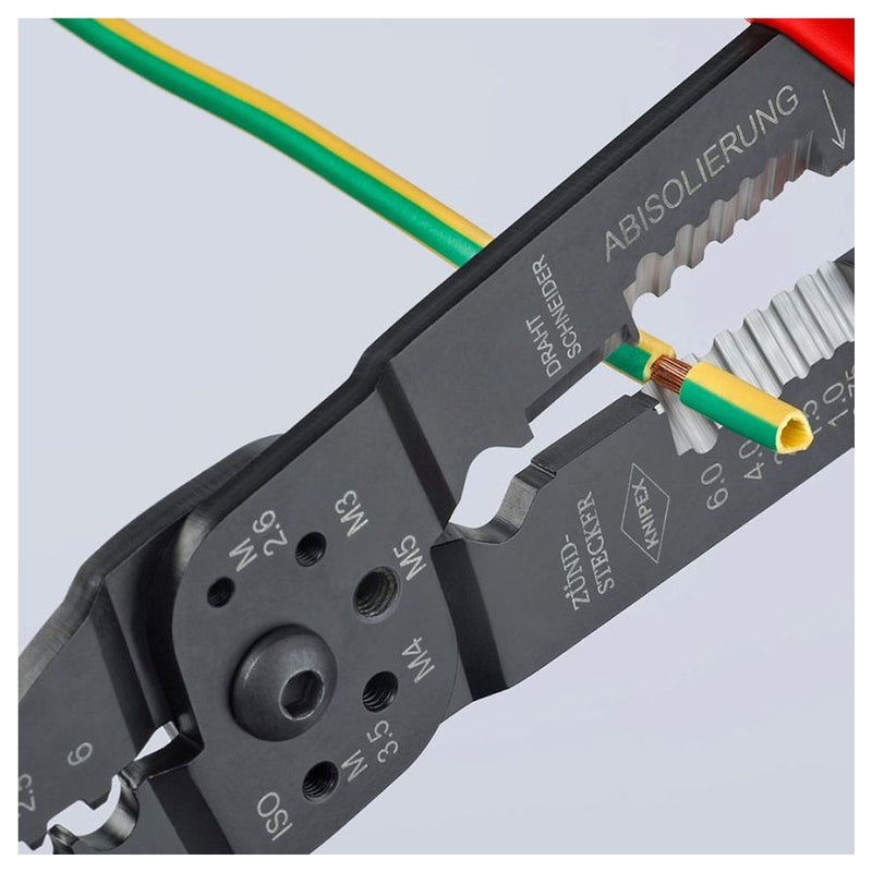 Kìm đa năng KNIPEX 97 21 215 C chiều dài 230mm, mạ đen nhám, tay cầm bọc nhựa chống trượt