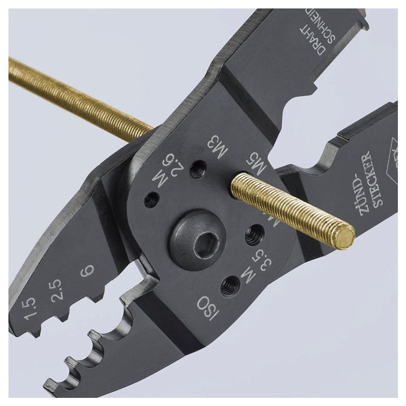 Kìm đa năng KNIPEX 97 21 215 C chiều dài 230mm, mạ đen nhám, tay cầm bọc nhựa chống trượt