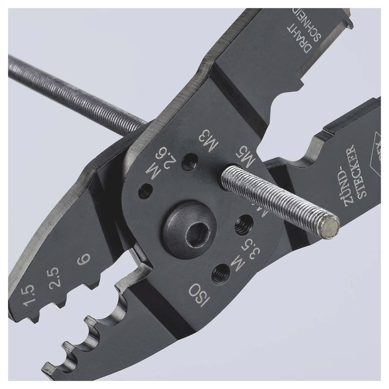 Kìm đa năng KNIPEX 97 21 215 C chiều dài 230mm, mạ đen nhám, tay cầm bọc nhựa chống trượt