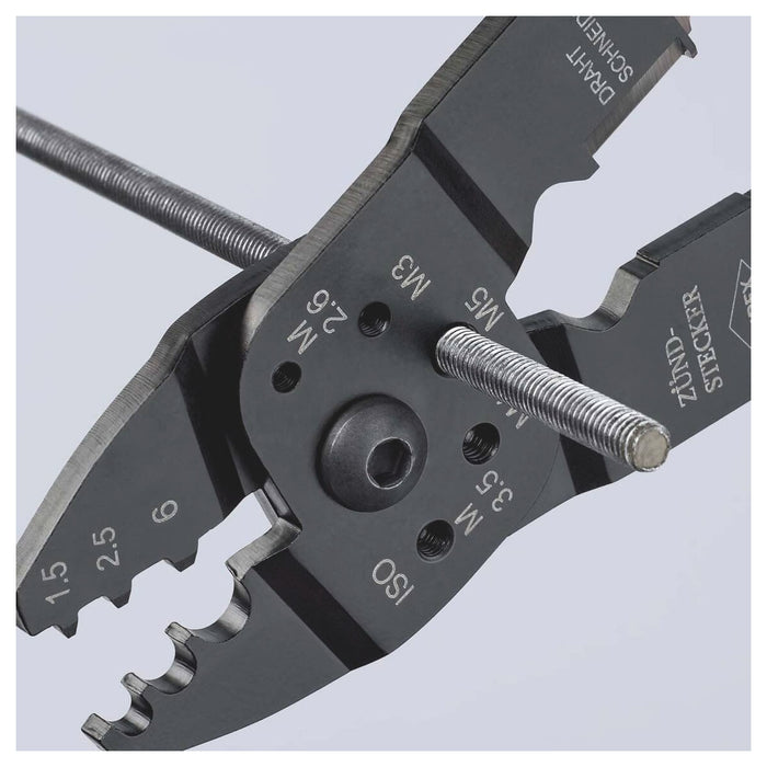 Kìm đa năng KNIPEX 97 21 215 C chiều dài 230mm, mạ đen nhám, tay cầm bọc nhựa chống trượt