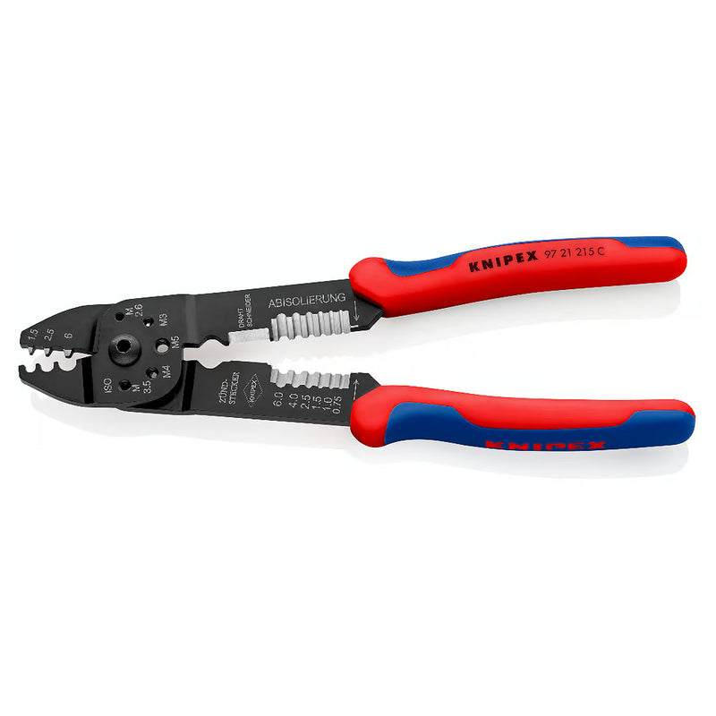 Kìm đa năng KNIPEX 97 21 215 C chiều dài 230mm, mạ đen nhám, tay cầm bọc nhựa chống trượt