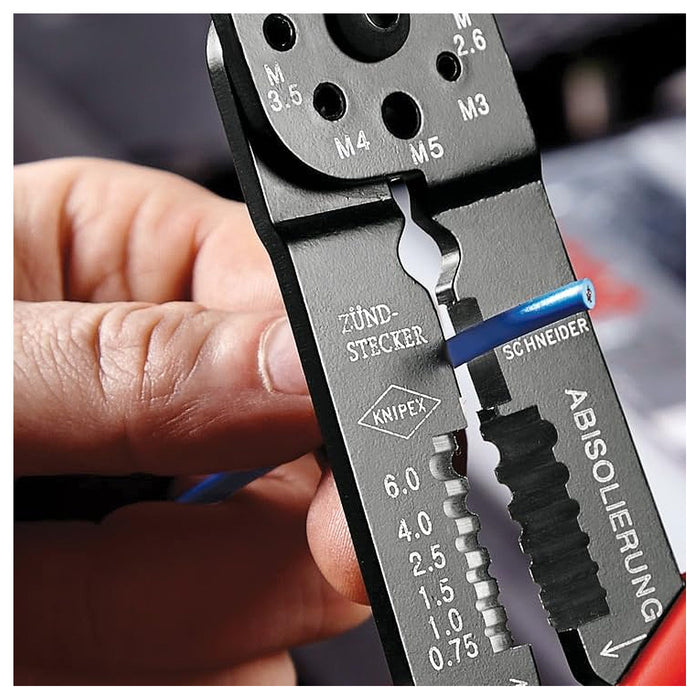 Kìm đa năng KNIPEX 97 21 215 chiều dài 230mm, mạ đen nhám, tay cầm bọc nhựa chống trượt