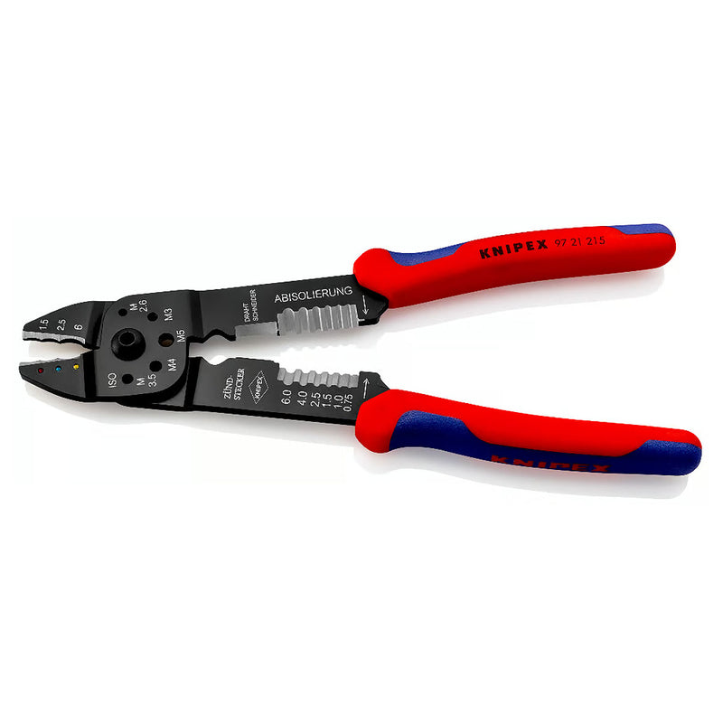 Kìm đa năng KNIPEX 97 21 215 chiều dài 230mm, mạ đen nhám, tay cầm bọc nhựa chống trượt