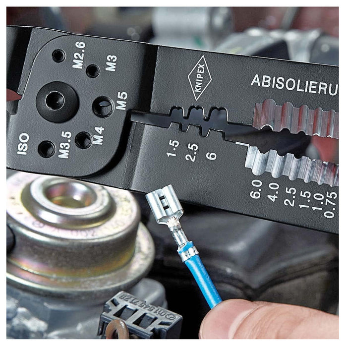 Kìm đa năng KNIPEX 97 22 240 chiều dài 240mm, mạ đen nhám, tay cầm bọc nhựa chống trượt