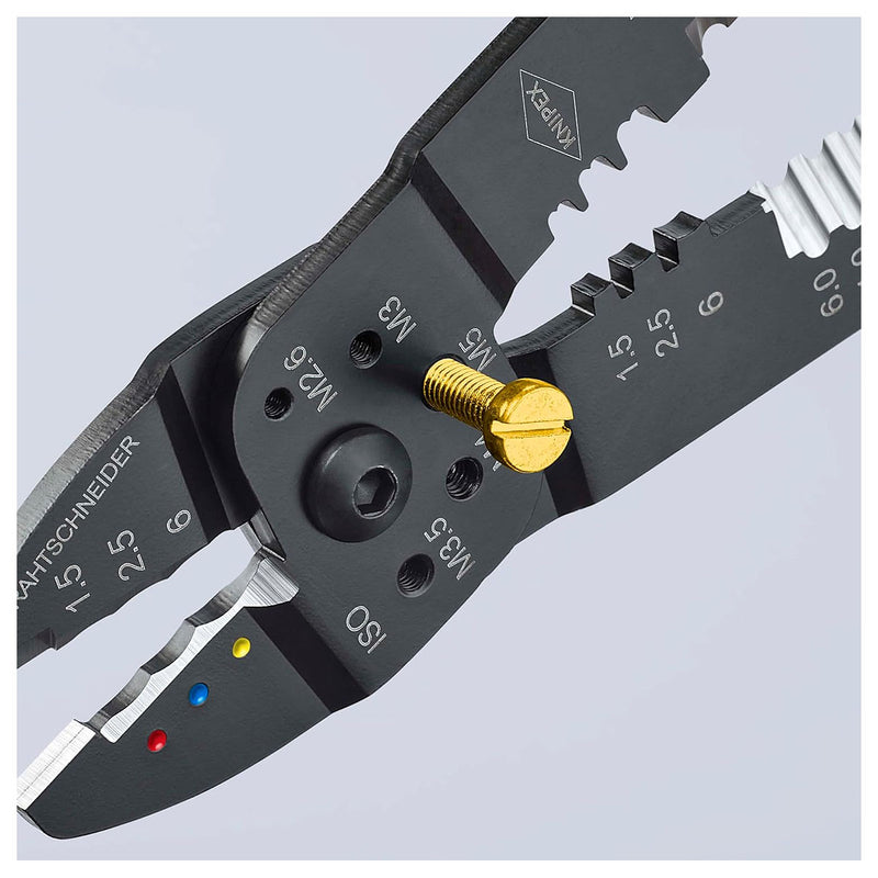 Kìm đa năng KNIPEX 97 22 240 chiều dài 240mm, mạ đen nhám, tay cầm bọc nhựa chống trượt