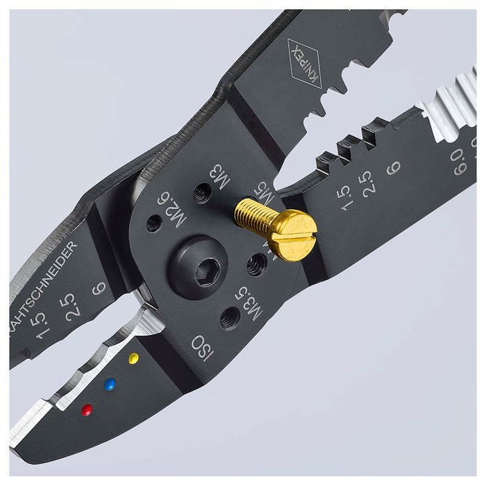 Kìm đa năng KNIPEX 97 22 240 chiều dài 240mm, mạ đen nhám, tay cầm bọc nhựa chống trượt