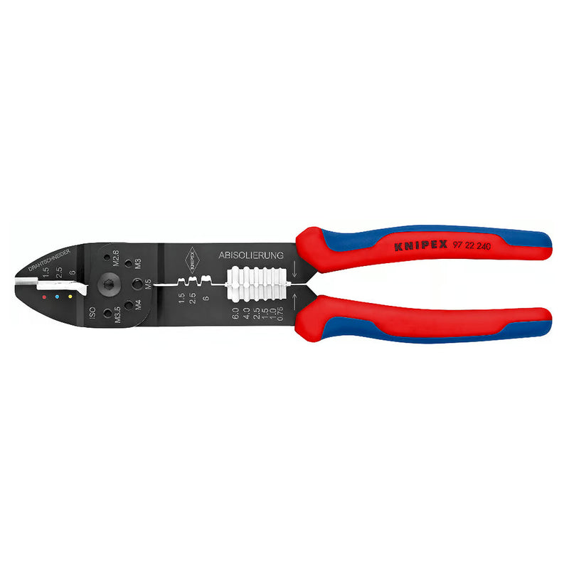 Kìm đa năng KNIPEX 97 22 240 chiều dài 240mm, mạ đen nhám, tay cầm bọc nhựa chống trượt