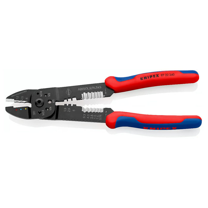 Kìm đa năng KNIPEX 97 22 240 chiều dài 240mm, mạ đen nhám, tay cầm bọc nhựa chống trượt
