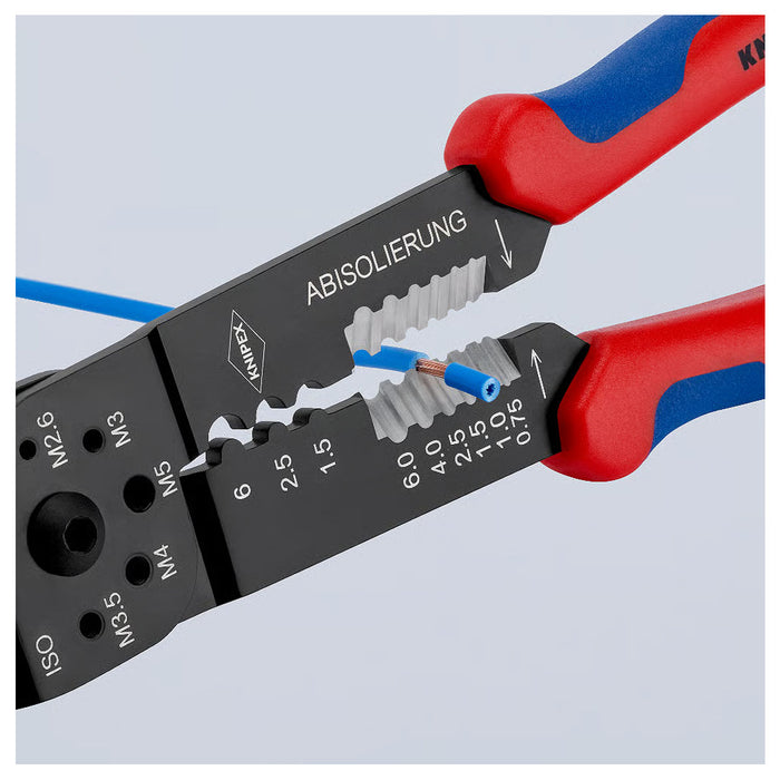 Kìm đa năng KNIPEX 97 32 240 chiều dài 240mm, mạ đen nhám, tay cầm bọc nhựa chống trượt