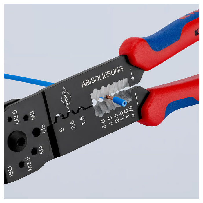 Kìm đa năng KNIPEX 97 32 240 chiều dài 240mm, mạ đen nhám, tay cầm bọc nhựa chống trượt