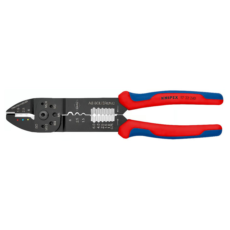 Kìm đa năng KNIPEX 97 32 240 chiều dài 240mm, mạ đen nhám, tay cầm bọc nhựa chống trượt