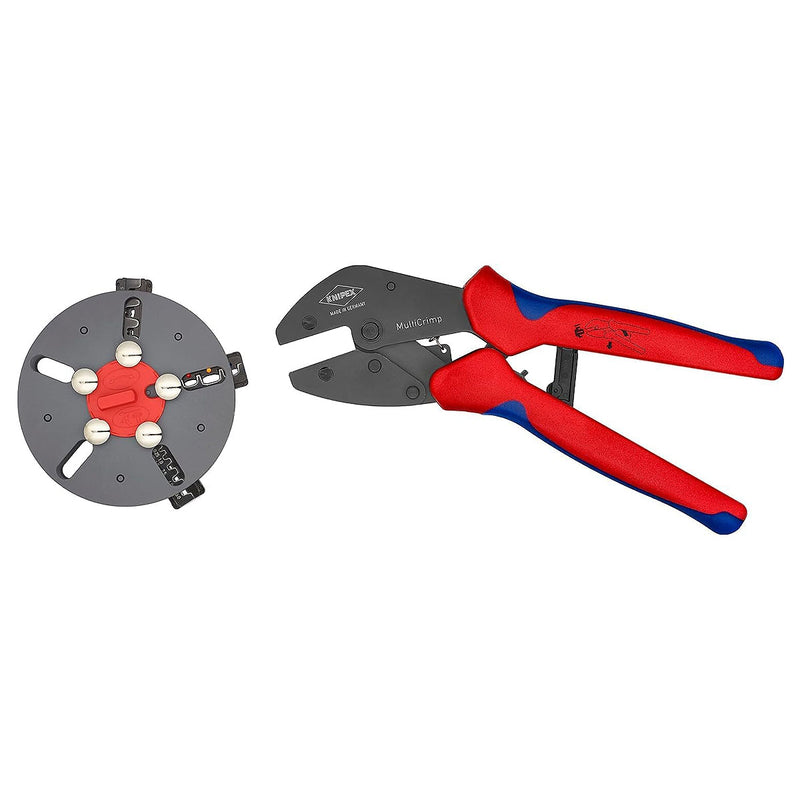 Kìm bấm cose đa năng, loại 3 ngàm bấm dòng MultiCrimp KNIPEX 97 33 01 chiều dài 250mm, khả năng bấm cose từ 0.25mm² - 6mm²