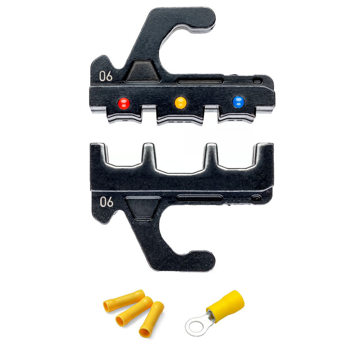 Ngàm bấm cose nối thẳng và cose tròn bọc nhựa cách điện KNIPEX 97 39 06 dùng cho kìm bấm cose dòng MultiCrimp 97 33 01, 97 33 02