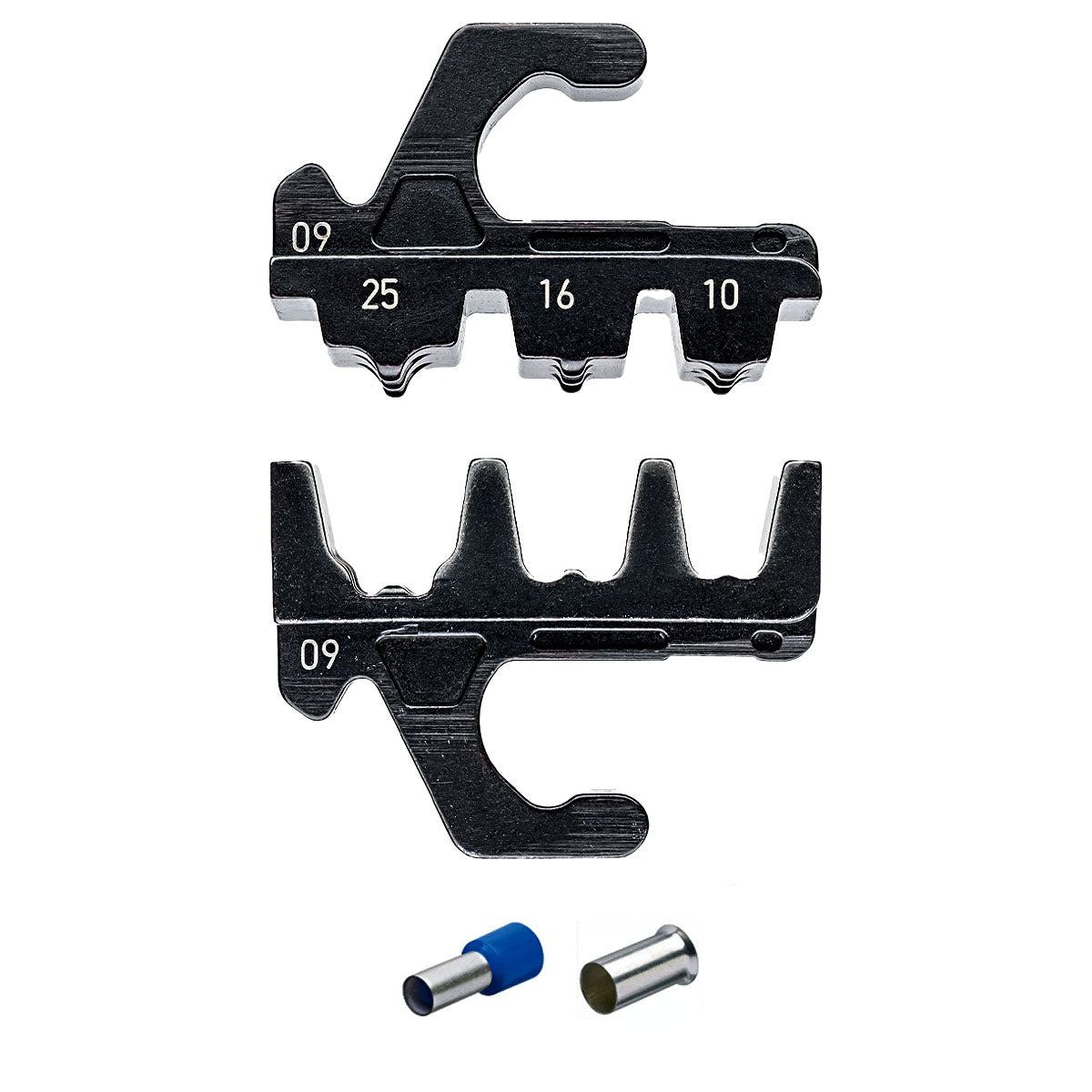 Ngàm bấm cose pin rỗng KNIPEX 97 39 09 kích thước 10mm², 16mm², 25mm² dùng cho kìm bấm cose dòng MultiCrimp 97 33 01, 97 33 02