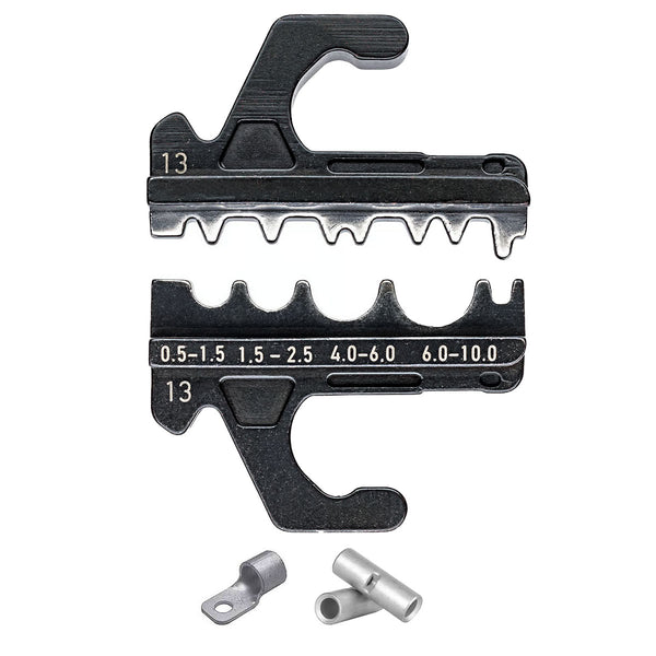 Ngàm bấm cose nối thẳng và cose tròn không cách điện KNIPEX 97 39 13 dùng cho kìm bấm cose dòng MultiCrimp 97 33 01, 97 33 02