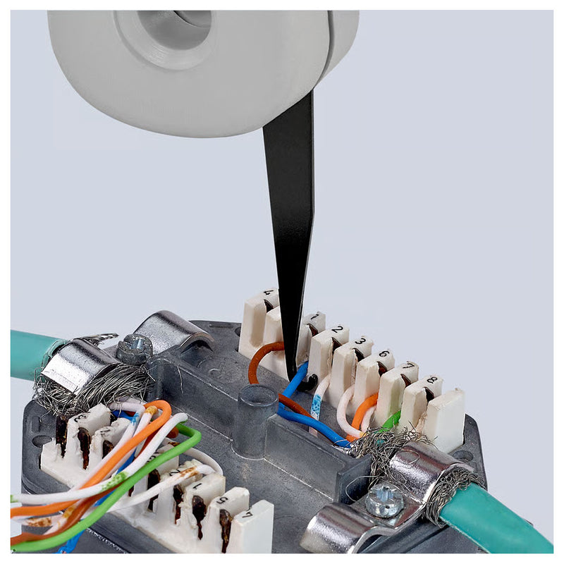 Kìm chèn dây cáp mạng KNIPEX 97 40 10 chiều dài 175mm, kích thước dây từ 0.4mm - 0.8mm